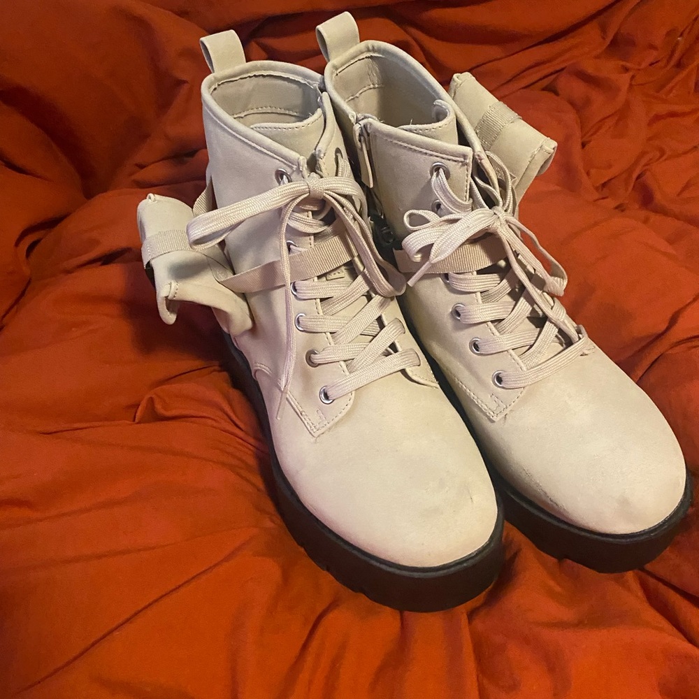 TORRID Lace Up Combat Boots with Pouch